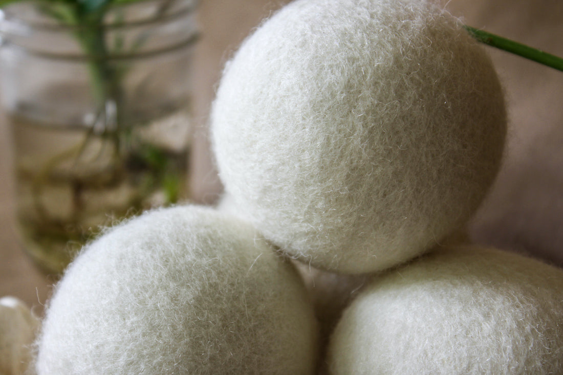 Wool Dryer Balls 6-Pack, XL Premium Reusable Natural Fabric Softener