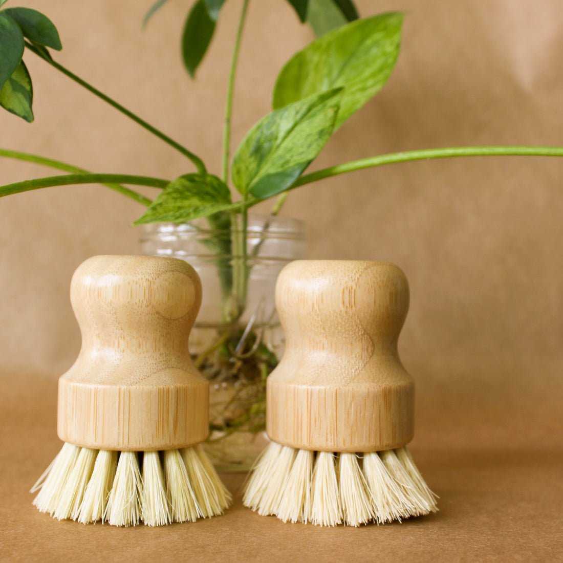 Bamboo Soft Bristle Pot Scrubber