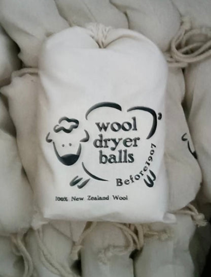 Wool Dryer Balls 6-Pack, XL Premium Reusable Natural Fabric Softener